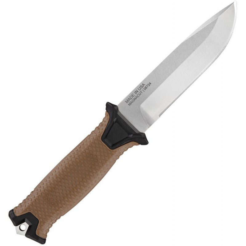 Gerber StrongArm Knife - 4.8" CPM-MagnaCut DP Blade Coyote Brown GFN Handle MOLLE