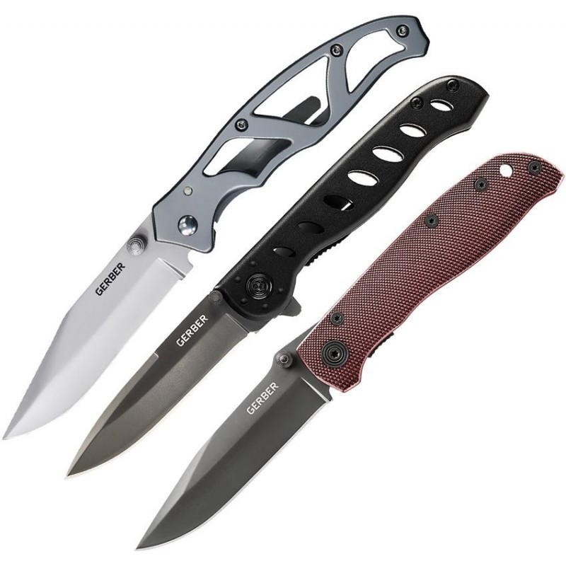 Gerber Greatest Hits - 3 Piece Knife Set -  Air Ranger Evo Jr and Paraframe