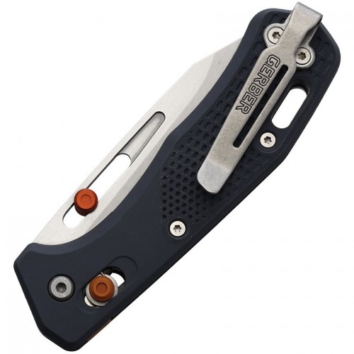Gerber Assert Folding Knife - 2.98" S30V CP Blade Textured Gray Handle with Red Accents