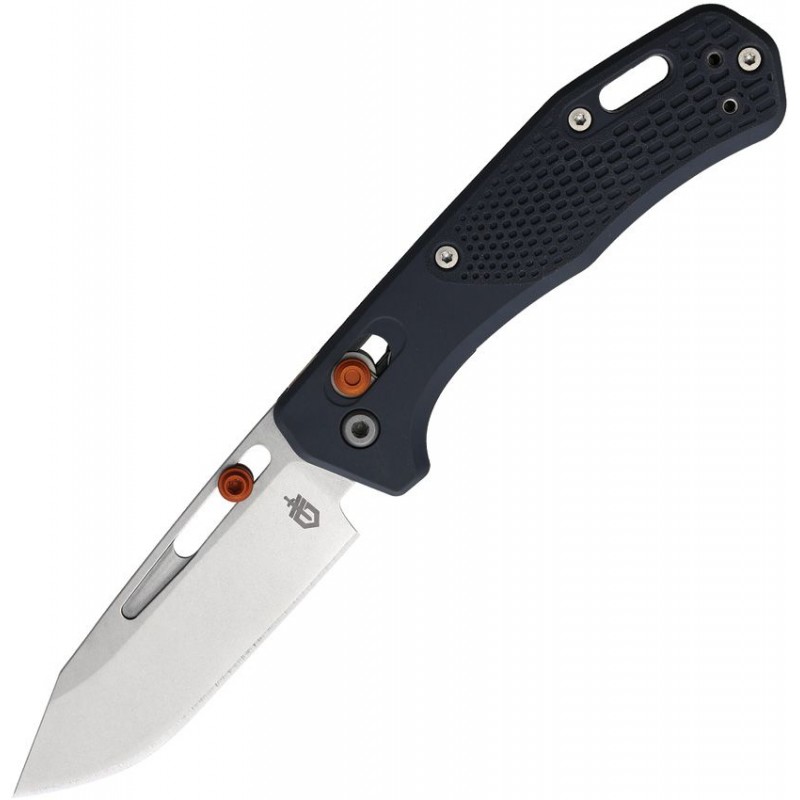 Gerber Assert Folding Knife - 2.98" S30V CP Blade Textured Gray Handle with Red Accents