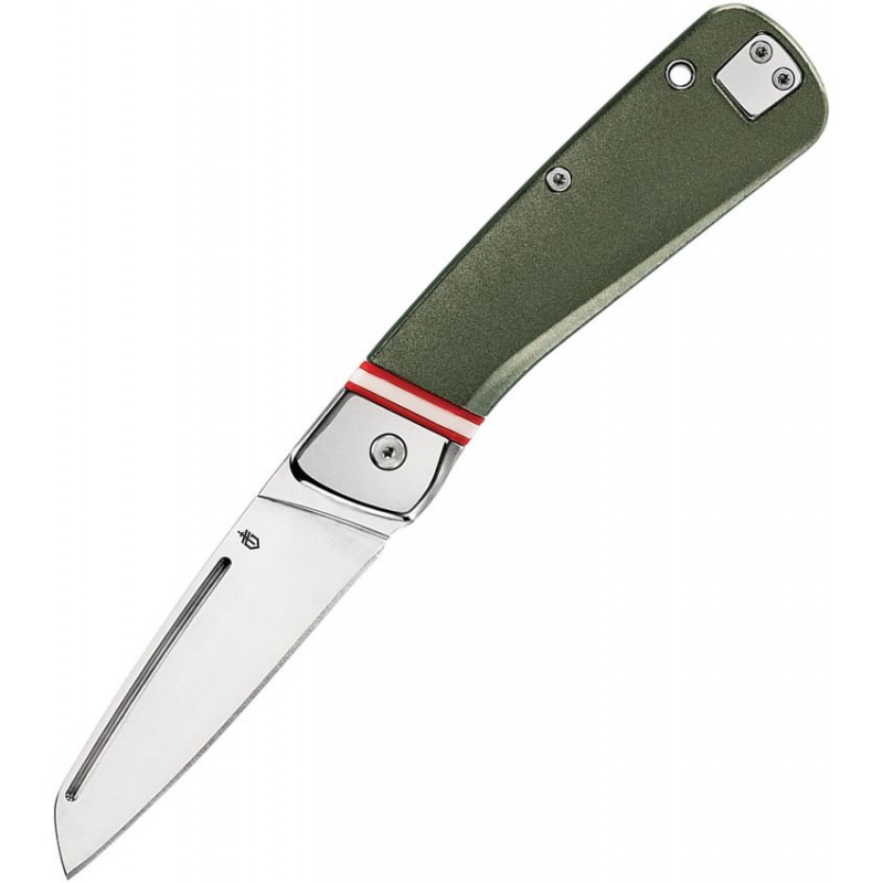 Gerber Straightlace UK EDC Pocket Knife - 2.9" Stainless Steel Blade Green Handle