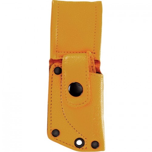 Gerber Stowe Fixed Blade Knife - 2.5" Stonewashed CP Blade Micarta Handle Yellow Leather Sheath