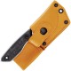 Gerber Stowe Fixed Blade Knife - 2.5" Stonewashed CP Blade Micarta Handle Yellow Leather Sheath