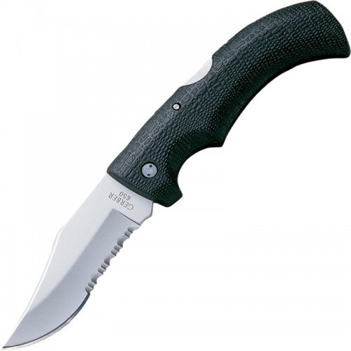 Gerber Gator Folding Knife - 3.9" Semi-Serrated Lock Back Knife with Gator Grip Handle