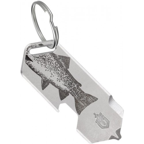 Gerber Shard DT Keychain Mini Multi-Tool - Silver Fish Stainless Steel