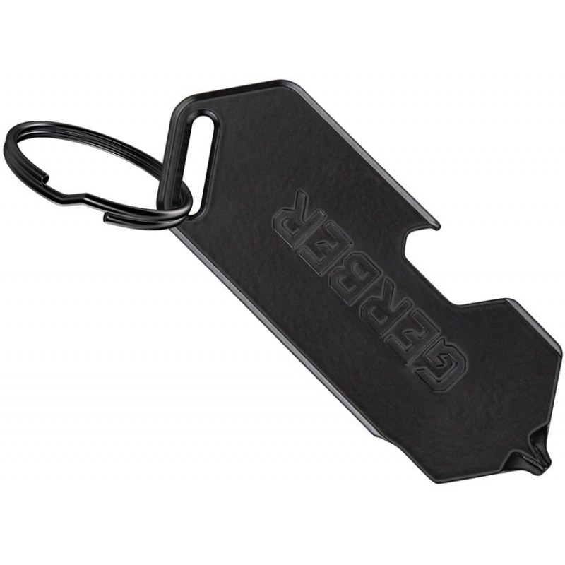 Gerber Shard DT Keychain Mini Multi-Tool - Black Antlers Stainless Steel