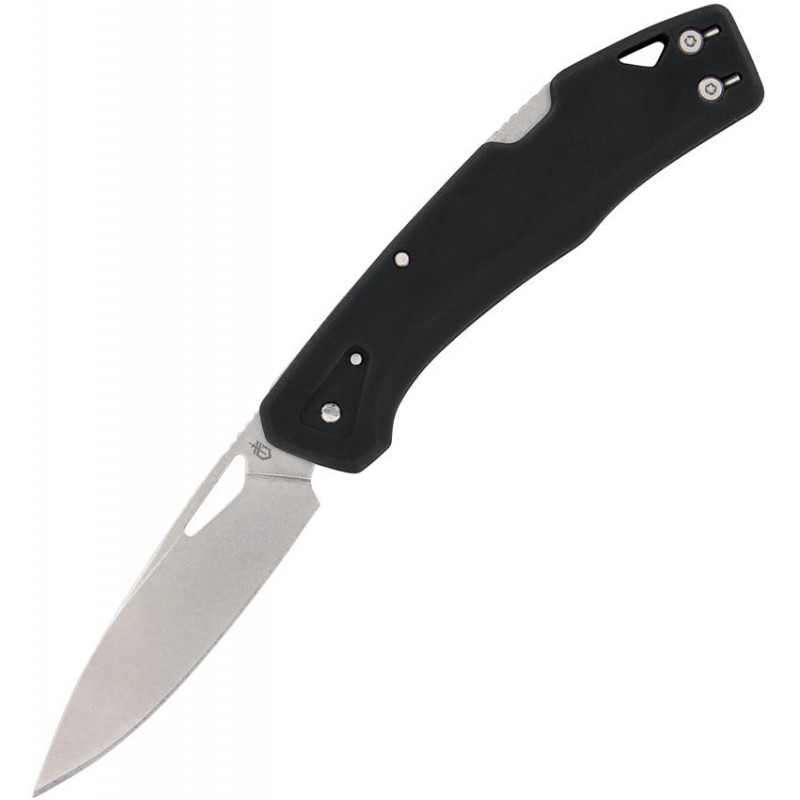 Gerber LST Folding Knife Black - 2.75" 440A Stainless Clip Point Blade Black Handle