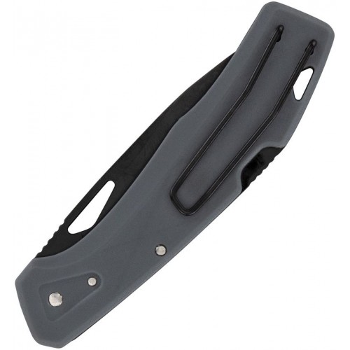 Gerber LST Folding Knife Grey - 2.75" Black 440A Stainless Clip Point Blade Grey  Handle