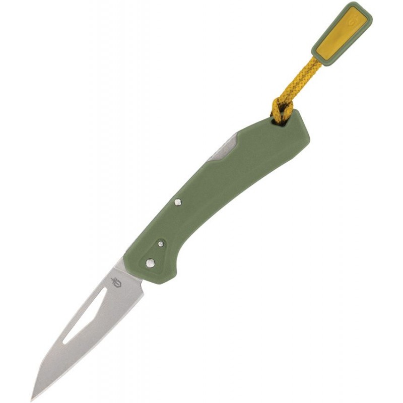 Gerber LST Mini Folding Knife Green - 1.75" 440A Stainless Wharncliffe Blade Green Handle