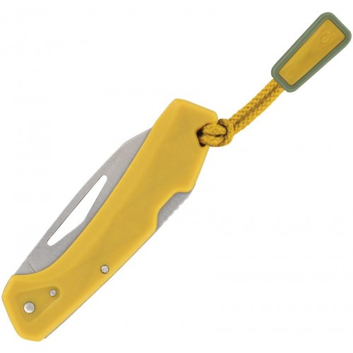Gerber LST Mini Folding Knife Yellow - 1.75" 440A Stainless Wharncliffe Blade Mustard Yellow Handle