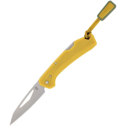 Gerber LST Mini Folding Knife Yellow - 1.75" 440A Stainless Wharncliffe Blade Mustard Yellow Handle