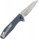 Gerber Fastball Folding Knife - 3" CPM-MagnaCut Stonewashed Wharncliffe Blade Blue Aluminum Handle