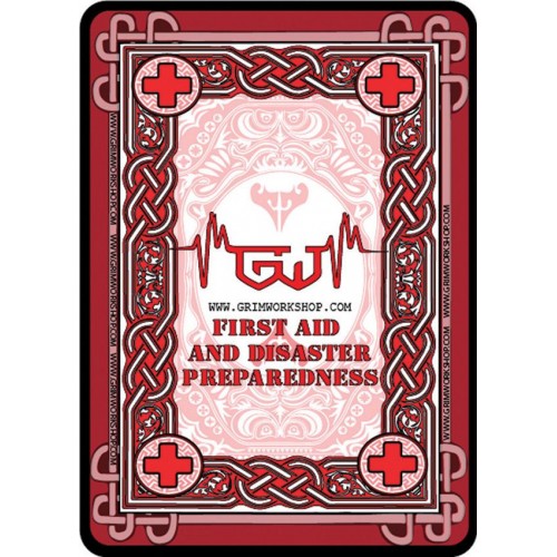 Grim Workshop First Aid and Disaster Preparedness Playing Cards
