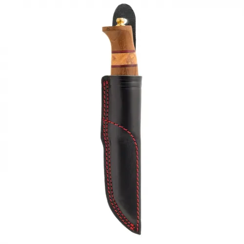 Helle Harding Rubin 2026 Limited Edition Fixed Blade Knife - 3.94" H3LS Stainless Steel Blade Kebony and Leather Handle