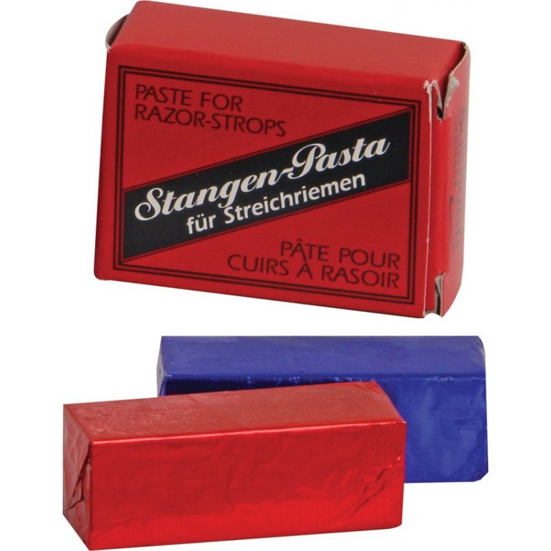 Herold Solingen Stagenpaste Solid Strop Paste Two Pack - Medium Red and Fine Black