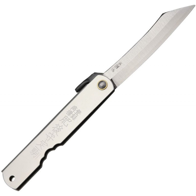 Higonokami Japanese Triple Layer SK UK EDC Pocket Folder - 3" SK5 Carbon Steel Blade Stainless Handle