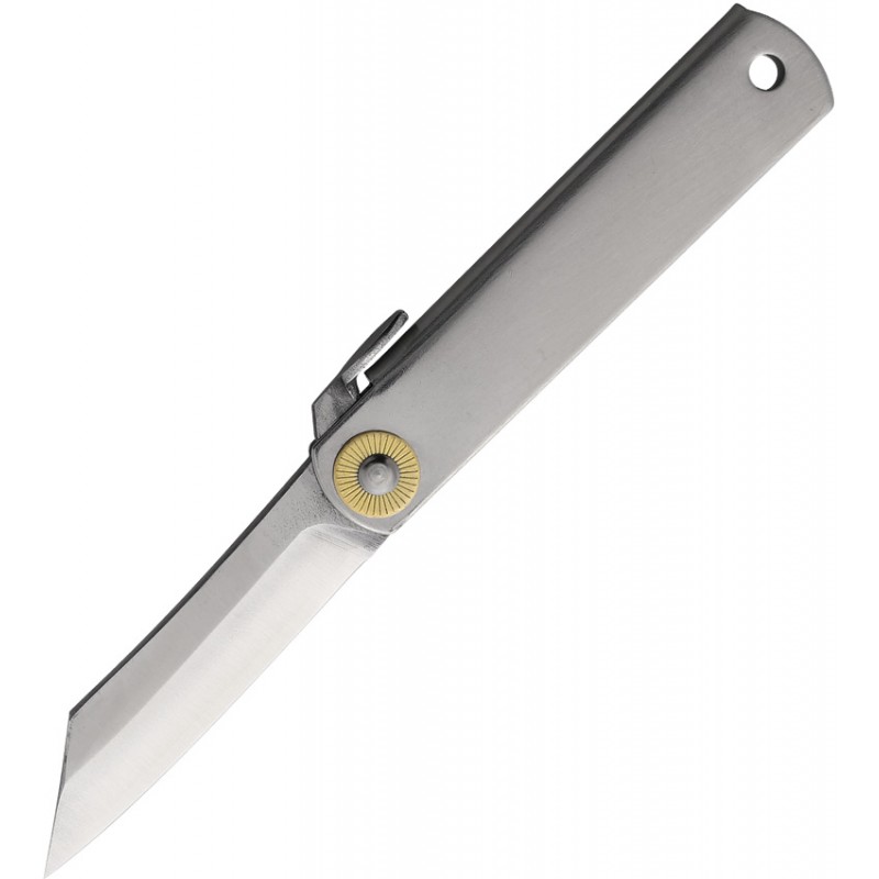 Higonokami Japanese Pocket Folder - 2.12" VG10 Reverse Tanto Blade Stainless Steel Handle