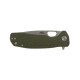 Honey Badger Small Folding Knife - 2.81" 8Cr13MoV Stainless Steel Drop Point Blade Green FRN Handle Liner Lock