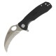 Honey Badger Medium Serrated Claw Folding Knife - 3" 8Cr13MoV Stainless Steel Claw Blade Black FRN Handle