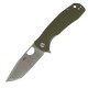 Honey Badger Large Folding Knife - 3.63" 8Cr13MoV Tanto Blade Green FRN Handle Liner Lock