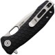 Honey Badger Small Folding Knife - 2.75" 8Cr13MoV Tanto Blade Black FRN Handle Liner Lock