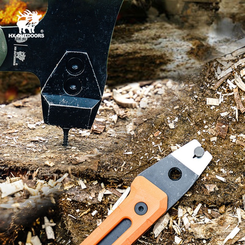 HX Outdoors Ironside Orange Camp Hatchet