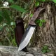 HX Outdoors Junglord Fixed Blade Bushcraft Knife - 5.59" 90Cr18 Blade Walnut Handle