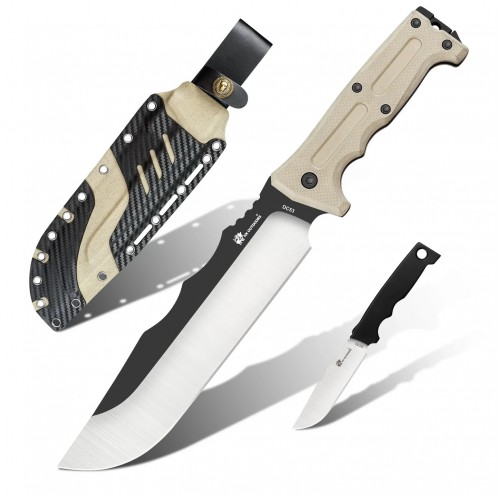 HX Outdoors Kangablade - 8" DC53 Blade Brown G10 Handle