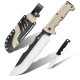 HX Outdoors Kangablade - 8" DC53 Blade Brown G10 Handle