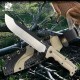 HX Outdoors Kangablade - 8" DC53 Blade Brown G10 Handle