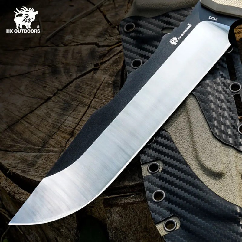 HX Outdoors Kangablade - 8" DC53 Blade Brown G10 Handle