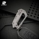 HX Outdoors Titannexus Keychain Multi-Tool Silver Titanium
