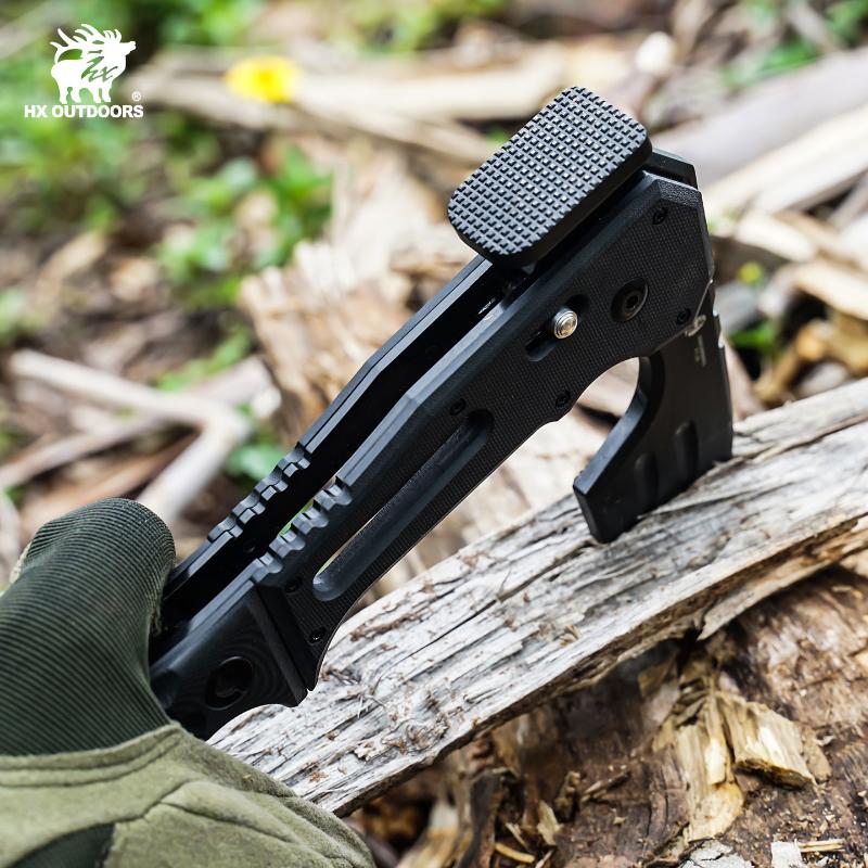 HX Outdoors Falcilux Folding Bushcraft and Camping Hatchet