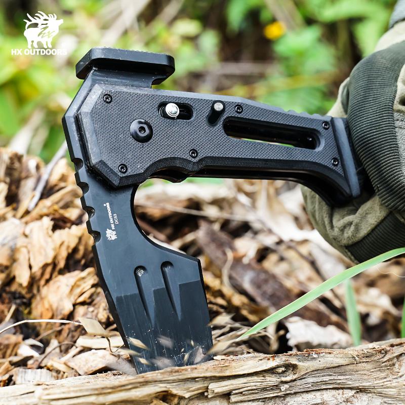 HX Outdoors Falcilux Folding Bushcraft and Camping Hatchet