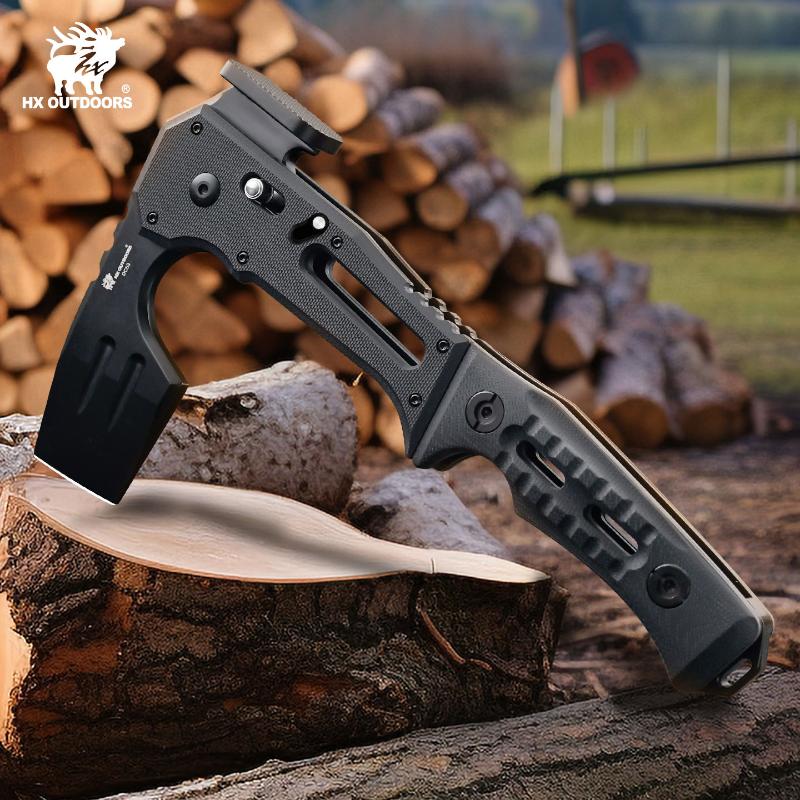 HX Outdoors Falcilux Folding Bushcraft and Camping Hatchet