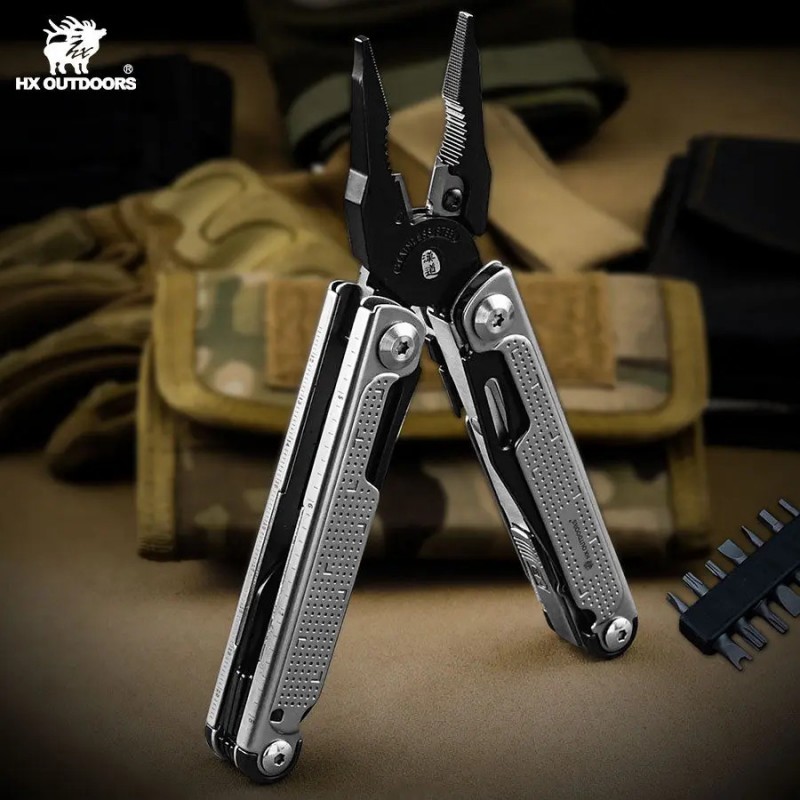HX Outdoors Eaglite Multi-Tool Black and Silver