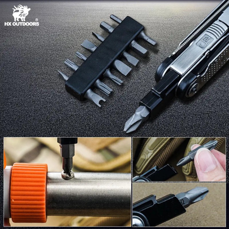 HX Outdoors Eaglite Multi-Tool Black and Silver