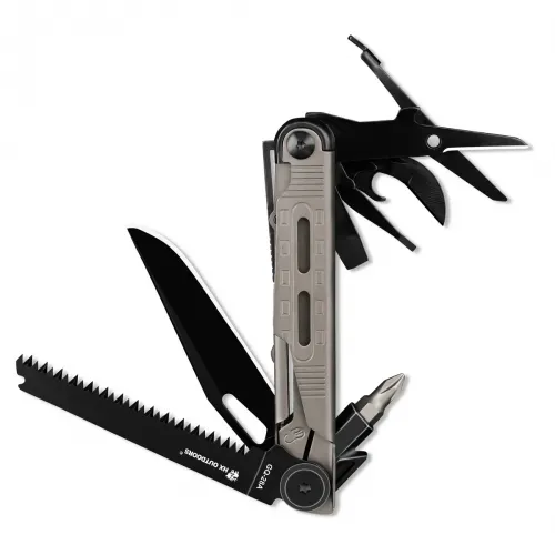 HX Outdoors SwiftTrail 8-in-1 Multi-Tool - 6.89" Long, 7Cr17 Blade Grey 2Cr13 Handle