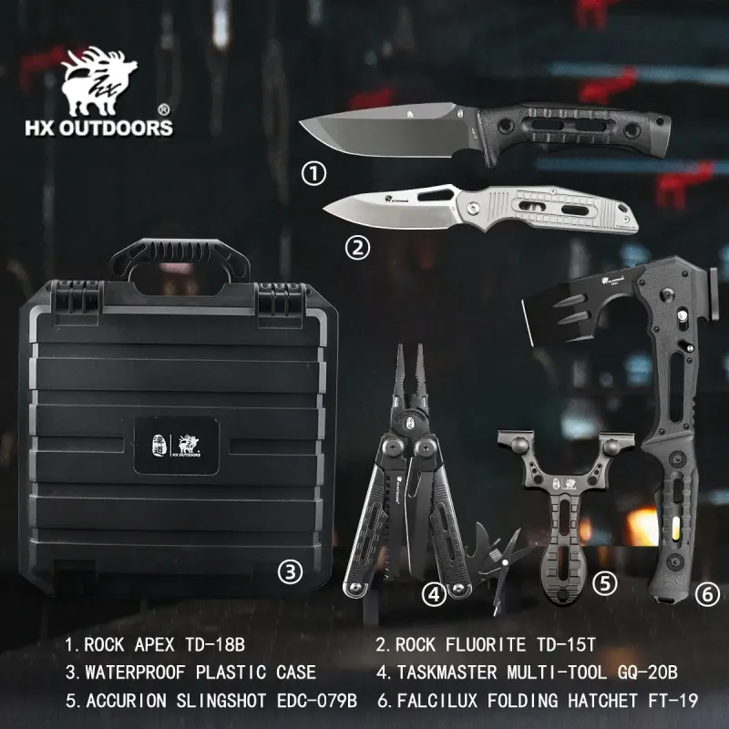 HX Outdoors Titan 5 in 1 Survival Toolbox