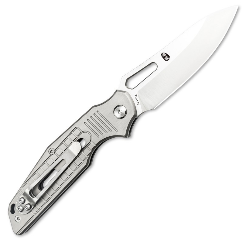 HX Outdoors Rock X Fluorite UK EDC Pocket Knife - 2.95" D2 Steel Blade Titanium Alloy Handle