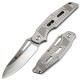 HX Outdoors Rock X Fluorite UK EDC Pocket Knife - 2.95" D2 Steel Blade Titanium Alloy Handle