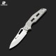 HX Outdoors Rock X Fluorite UK EDC Pocket Knife - 2.95" D2 Steel Blade Titanium Alloy Handle