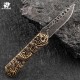 HX Outdoors Dragon Echo UK EDC Pocket Knife - 2.5" Damascus Blade Copper Cast Handle