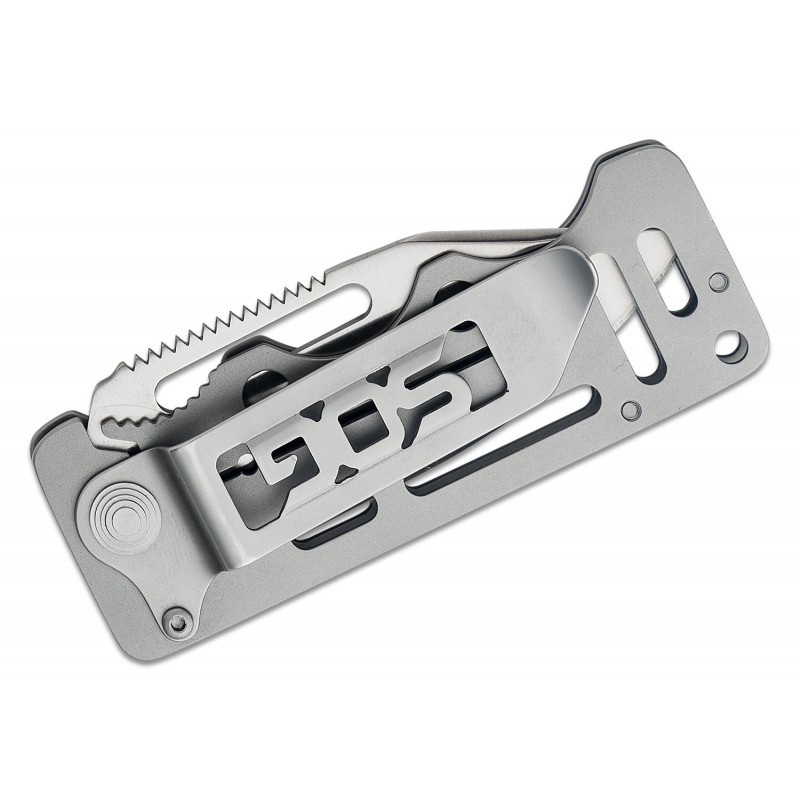 SOG Cash Card Folding Knife - 2.75" Clip Point Blade, Steel Handle