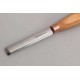 BeaverCraft K5/12 Compact Straight Round Carbon Chisel - 12mm - Sweep No 12