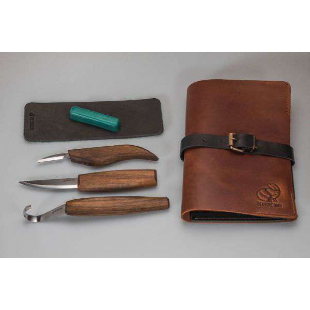 BeaverCraft S13X - Limited Edition Premium Wood Carving Tool Set Wood Carving Knife Kits