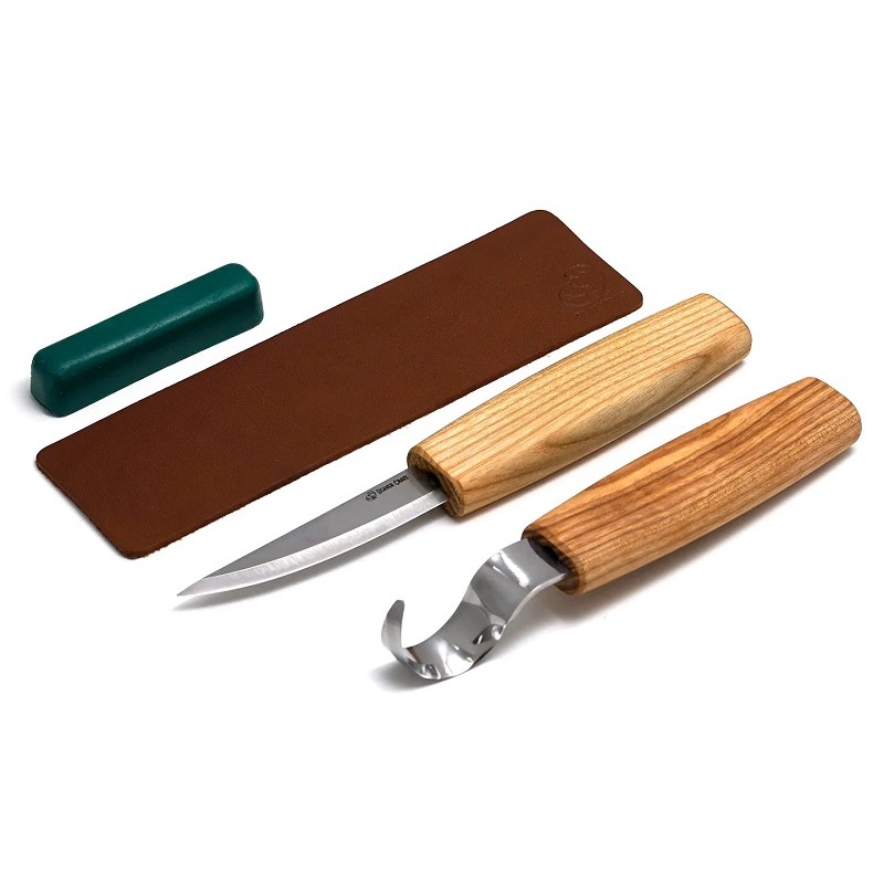 BeaverCraft S03 - 4 Piece Wood Carving Tool Set For Beginners