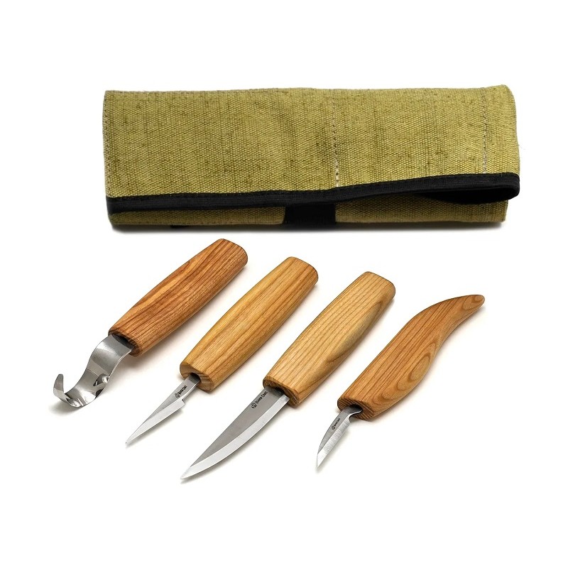 BeaverCraft S09 - 5 Piece Spoon and Wood Carving Set