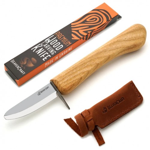 BeaverCraft C1KD Whittling Knife – Safe Carving Tool for Kids & Beginners
