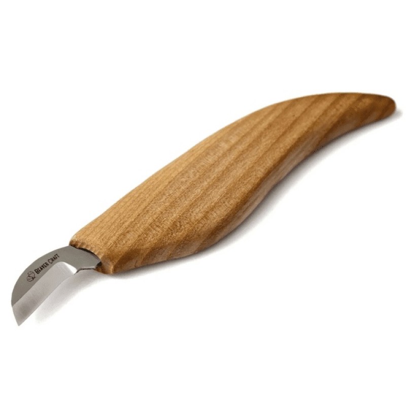 BeaverCraft C6 Chip Wood Carving Knife with Ash Handle